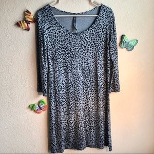 Jessica Simpson Rudy Leopard Print Dress, Medium, pre-owned, pet/smoke free home